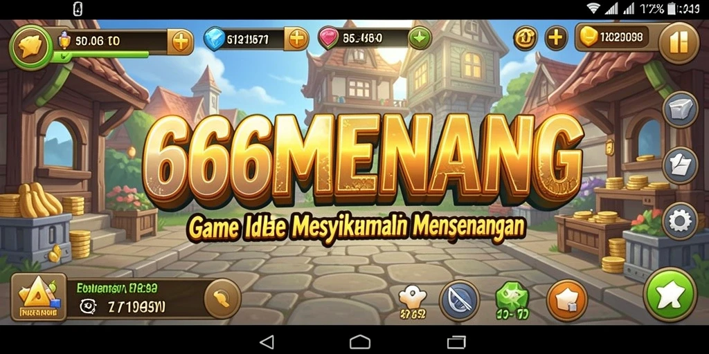 Screenshot utama 666MENANG menunjukkan gameplay Idle yang menarik.