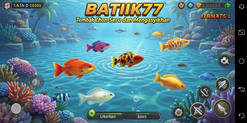 Tangkapan ikan beragam dalam gameplay BATIK77 yang seru.