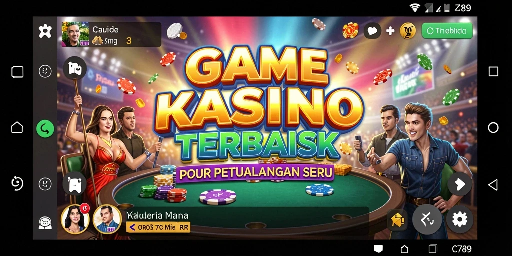 Tampilan screenshot C789 yang menunjukkan keseruan bermain Kasino.