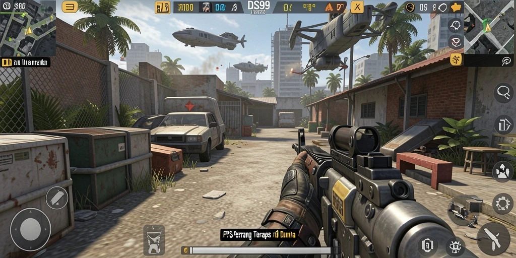 Gameplay mendebarkan dalam aksi FPS terbaik.