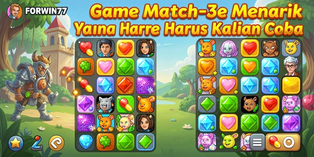Tampilan gameplay menarik dengan grafis berwarna-warni.