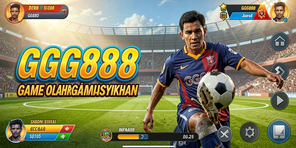 Tampilan gameplay menarik dalam GGG888 yang menggambarkan suasana pertandingan olahraga.