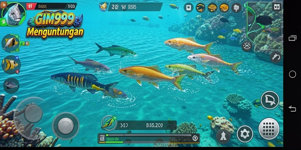 Tampilan gameplay seru dalam GIM999 dengan grafis yang memukau.