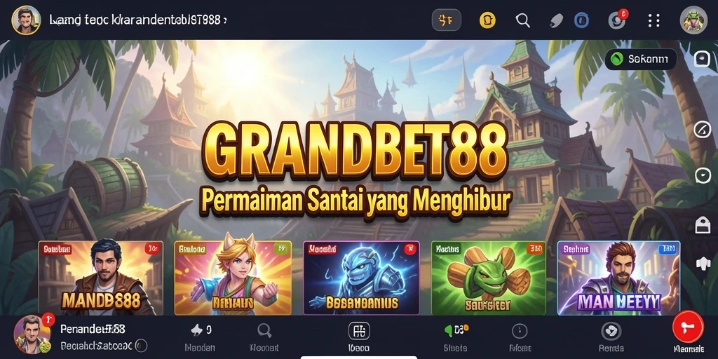 Tampilan gameplay santai yang menghibur di GRANDBET88.
