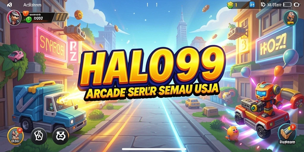Screenshot HALO99 menunjukkan gameplay seru dan penuh aksi dalam permainan Arcade.