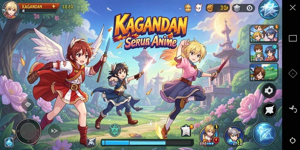 Tampilan gameplay seru dalam game Anime KAGANDAN.