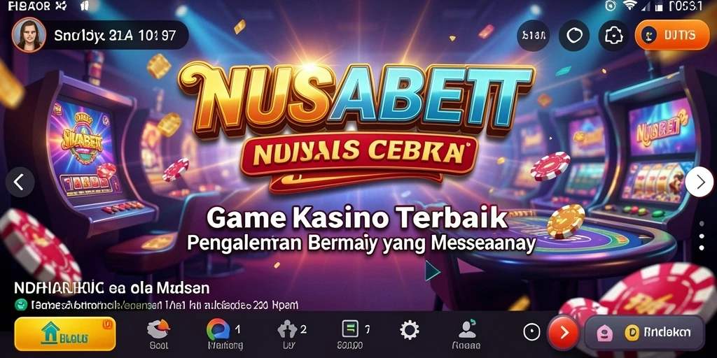 Tangkapan layar menampilkan gameplay kasino yang menarik di NUSABET.
