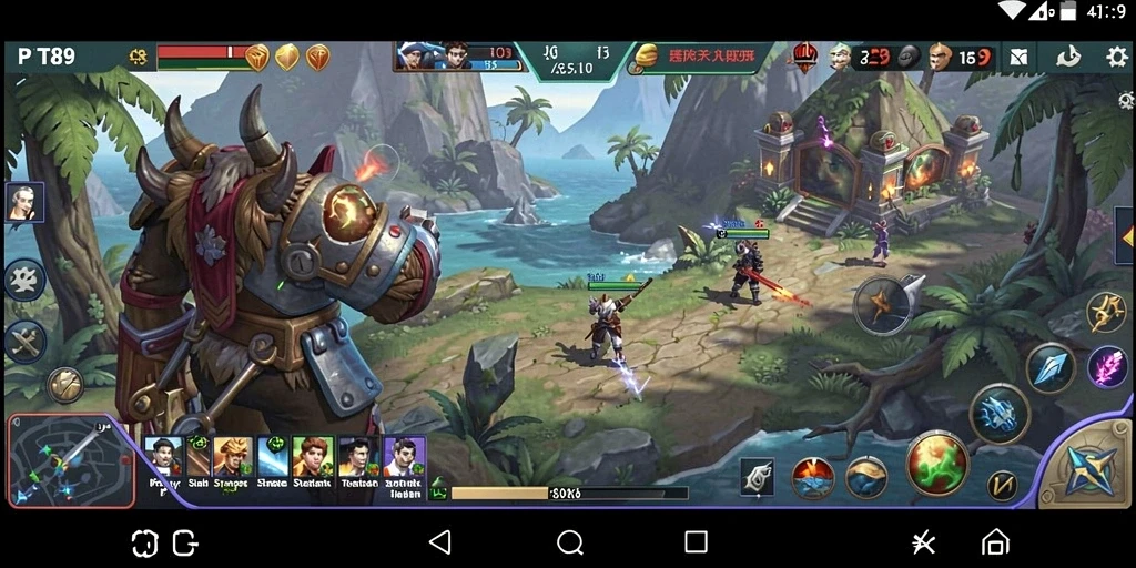 Screenshot utama PT89 menampilkan aksi strategi yang menarik.