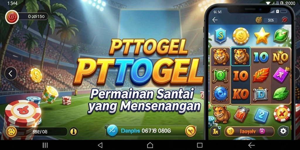 Tampilan gameplay seru di PTTOGEL dengan mode permainan santai.