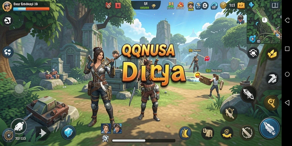 Tampilan gameplay Open World yang memukau di QQNUSA.