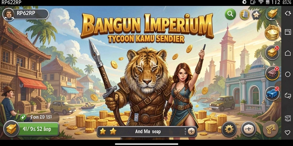 Tampilan gameplay RP62RP dengan elemen Tycoon yang menarik dan interaktif.