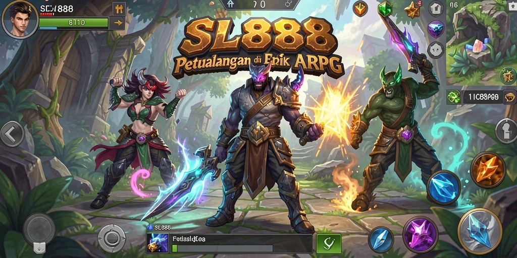 Tampilan epik gameplay ARPG yang mendebarkan di SL888.