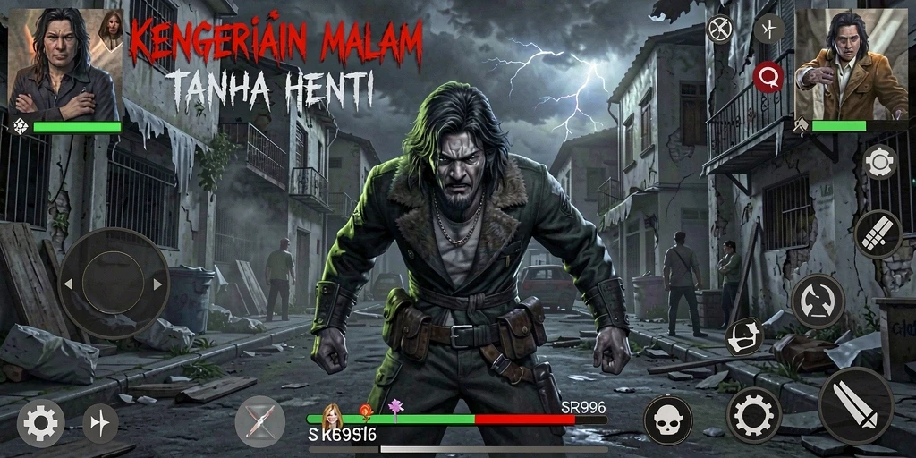 Screenshot SR996 menampilkan suasana gameplay yang mencekam dan menakutkan.