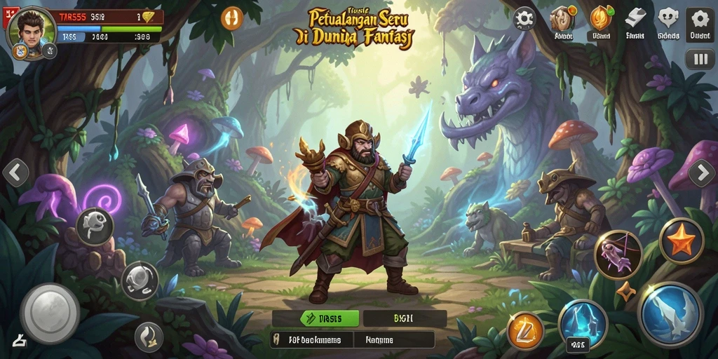 Tampilan gameplay seru dalam petualangan epik TAR555.
